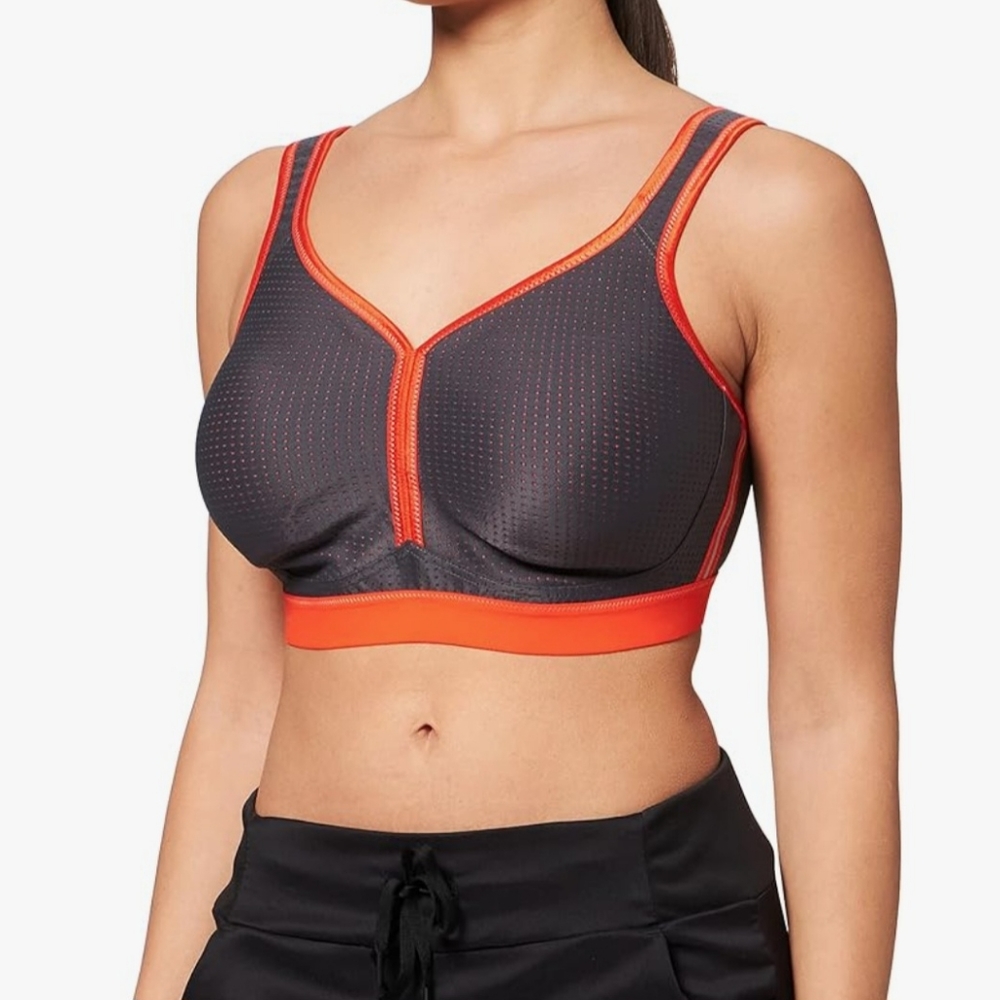 Anita High Impact Wireless Performance Sports Bra Anthracite/Fiesta 42E